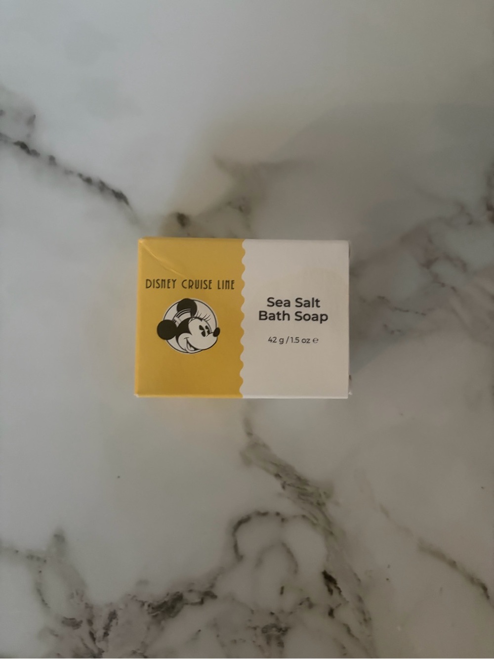 Disney Sea Salt Bath Soap - Yellow & White Box with Mickey Art